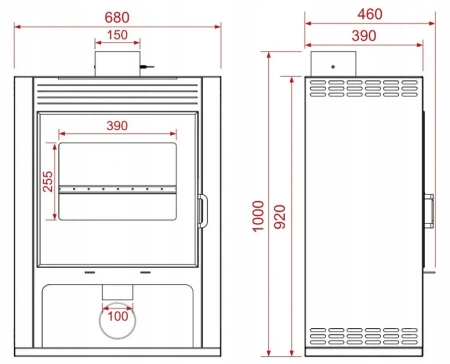 Piec koza stalowy 12,1kW na drewno - spełnia anty-smogowy EkoProjekt 04483331