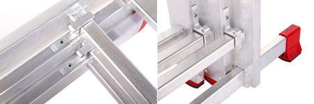 Drabina aluminiowa uniwersalna 3x10 Professional na schody (wysokość robocza: 7,55m) 99674912