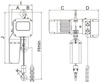 IMPROWEGLE Wyciągarka łańcuchowa elektryczny + wózek z silnikiem elektrycznym (udźwig: 5 T, wysokość podnoszenia: 6 m, zakres: 180-239 mm) 33971038