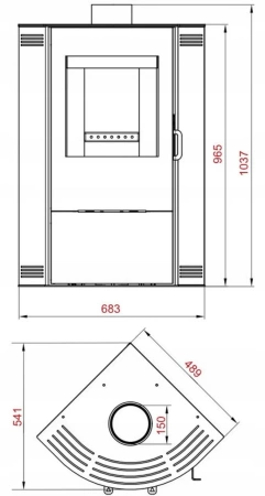 Piec koza, dolot powietrza 11kW - spełnia anty-smogowy EkoProjekt 04483311
