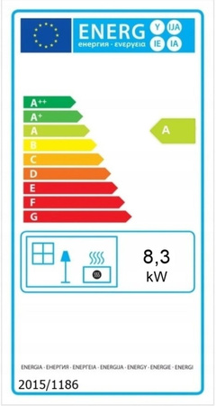 Piec wolnostojący żeliwny 9kW na drewno (kolor: czarny, średnica wylotu spalin: 120mm) - spełnia anty-smogowy EkoProjekt 65882969