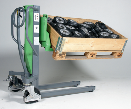 Wózek paletowy podnośnikowy z przechyłem GermanTech (max wysokość: 900 mm, udźwig: 800 kg, długość wideł: 1140 mm) 99724828