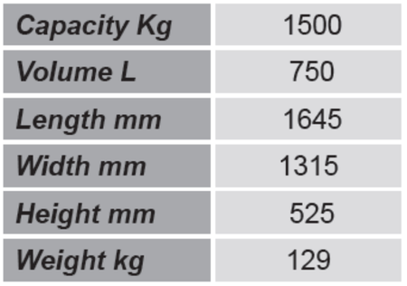 Niski pojemnik GermanTech (pojemność: 750 L) 99724698