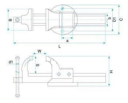 Imadło ślusarskie (szerokość szczęk: 100-175 mm) 27072721