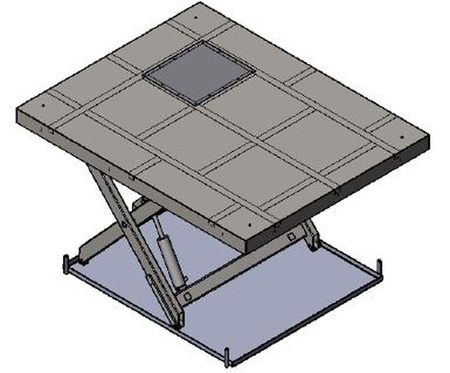  Podnośnik, podest nożycowy (udźwig: 2000 kg, wymiary platformy: 2600x1300mm, wysokość podnoszenia min/max: 300-1900 mm, moc: 2,3kW) 01876407