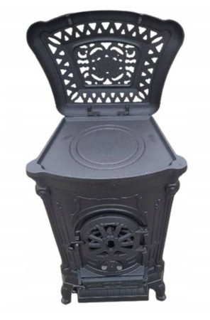 Agedin Piec żeliwny kominek koza 8-11kW na drewno (kolor: czarny) 57680094