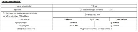BINIKTA Piec wolnostojący Invicta 7kW Iwaki (wylot spalin: góra, kolor: antracyt) - spełnia anty-smogowy EkoProjekt 86854924