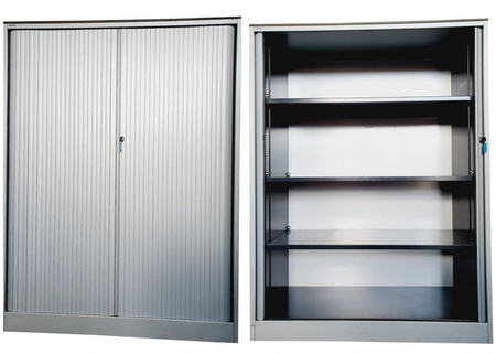 Box24 Szafa roletowa metalowa 3 półki - model używany (wymiary: 160x120x45 cm) 17678475