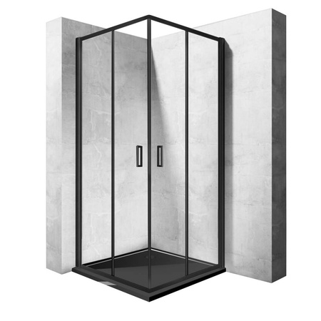 Calbati Kabina bez brodzika 800x800x1900 szkło transparent 96879721
