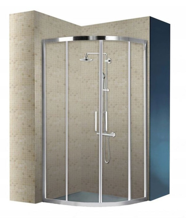 Calbati Kabina prysznicowa połokrągła 80x80 6mm 96878218