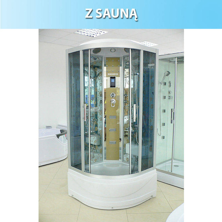 Calbati Kabina prysznicowa z hydromasażem 100x100 sauna 23178235