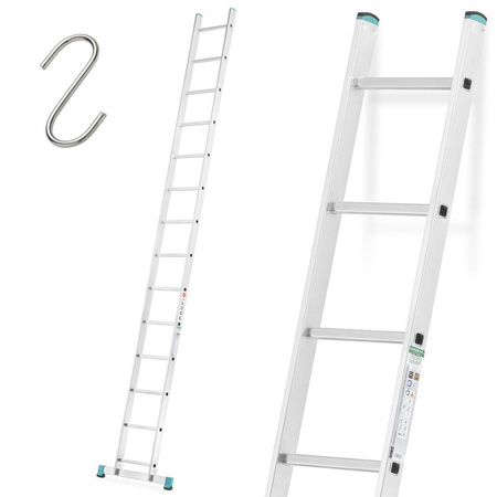 Drabina 1-elementowa przystawna, opieralna 1x14 (długosć drabiny: 398cm, udźwig: 150 kg) 99681965