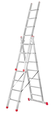 Drabina aluminiowa 3x8 FARAONE AK (wysokość robocza: 6,19m) 99674968