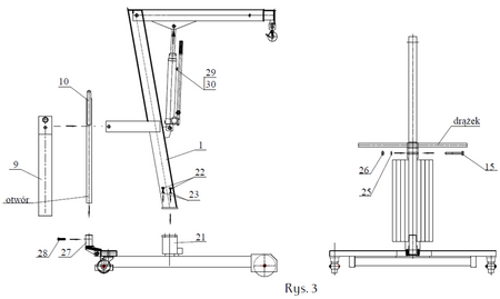 HYDIA Żuraw hydrauliczny obrotowy ręczny (udźwig: od 300 do 500kg) 61742359