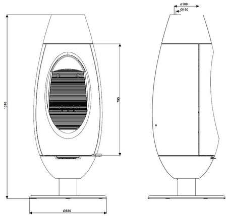 INVICTA Piec wolnostojący 10kW Ove - spełnia anty-smogowy EkoProjekt 86829176