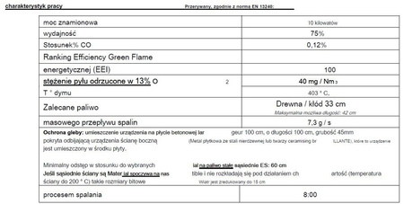 INVICTA Piec wolnostojący 10kW Sedan M (kolor: emalia czerwona) - spełnia anty-smogowy EkoProjekt 86829182