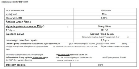 INVICTA Piec wolnostojący 12kW Gomont (kolor: antracyt) - spełnia anty-smogowy EkoProjekt 86829179