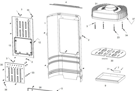 INVICTA Piec wolnostojący 12kW Gomont (kolor: antracyt) - spełnia anty-smogowy EkoProjekt 86829179