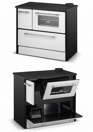 Kuchnia węglowa emaliowana westfalka z piekarnikiem 9,32-11,32kW (kolor: biały, średnica wylotu spalin: 130 mm) - spełnia anty-smogowy EkoProjekt 99682162