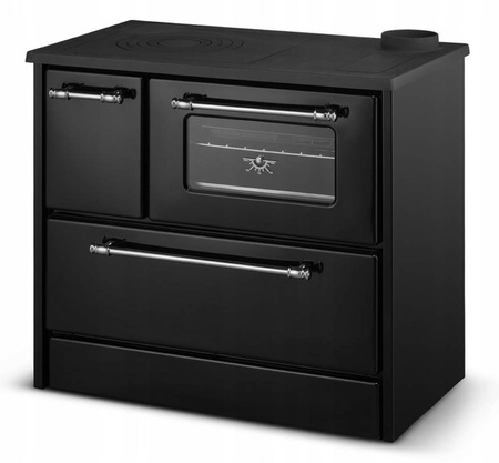 Kuchnia węglowa emaliowana westfalka z piekarnikiem 9,32-11,32kW (kolor: czarny, średnica wylotu spalin: 130 mm) - spełnia anty-smogowy EkoProjekt 99682062