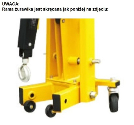 LIFERAIDA Żurawik warsztatowy przewoźny - konstrukcja spawana (udźwig: 500 kg) 03064181