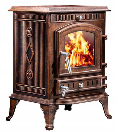 Piec koza żeliwny 5,8kW (kolor: brąz) - spełnia anty-smogowy EkoProjekt 04482055