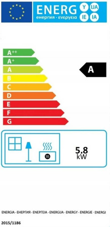 Piec koza żeliwny kominek kominkowy 5,8kW - spełnia anty-smogowy EkoProjekt 04482049