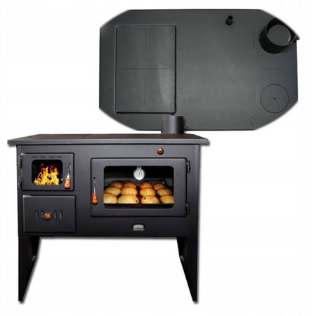 Piec kuchenka kuchnia westfalka z płaszczem wodnym i piekarnikiem 16kW (średnica wylotu spalin: 130 mm) - spełnia anty-smogowy EkoProjekt 04482077