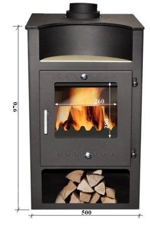Piec stalowy wolnostojący z płaszczem wodnym 11kW - spełnia anty-smogowy EkoProjekt 04482067