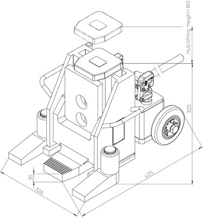 Podnośnik hydrauliczny (nośność: 20T) 49930340