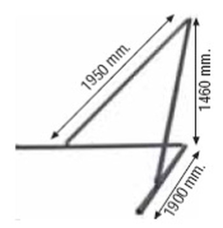 Podpory do masztu długiego 1kpl/2szt (wymiary: 1950mm x 1900mm x 1460mm) 37515646