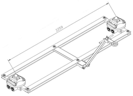 Podwozie tandemowe cointaimer (nośność: 6T) 49942930