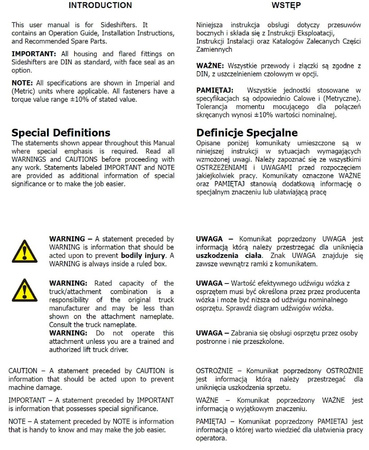 Przesuw boczny do karetki, szerokość 1040 79570767