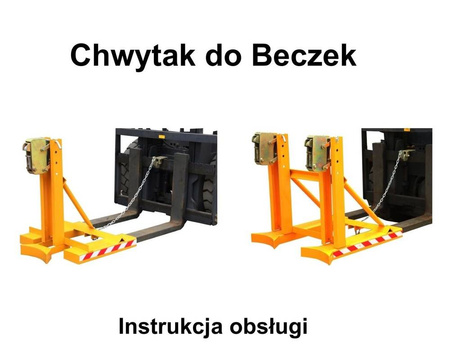 SWARK Uchwyt do beczek podwójny na wózek widłowy GermanTech (udźwig: 760 kg) 99724858