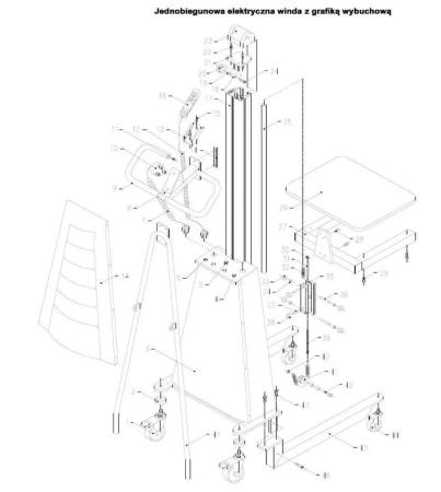 SWARK Wózek podnośnikowy z podestem elektryczny GermanTech (max wysokość: 1500 mm, udźwig: 150 kg) 99724815