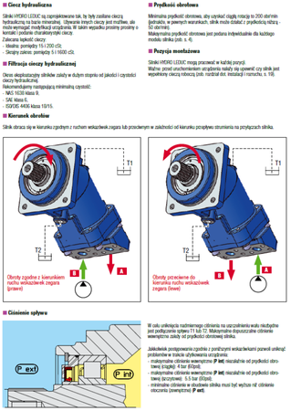 Silnik hydrauliczny tłoczkowy Hydro Leduc (objętość robocza: 108,3 cm³, maksymalna prędkość ciągła: 4000 min-1 /obr/min) 01538903