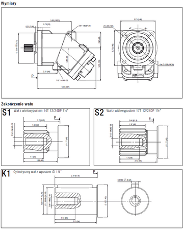 Silnik hydrauliczny tłoczkowy Hydro Leduc (objętość robocza: 90 cm³, maksymalna prędkość ciągła: 4500 min-1 /obr/min) 01538909