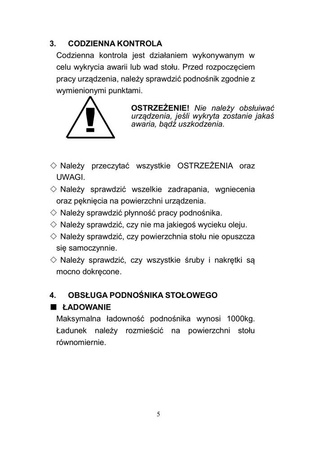 Stacjonarny stół podnośny (udźwig: 2000 kg, wymiary platformy: 1300x850 mm, wysokość podnoszenia min/max: 360-1780 mm) 3109777