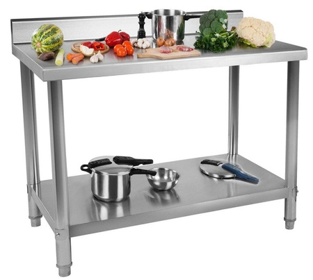 Stół roboczy ze stali nierdzewnej z kantem Royal Catering (wymiary: 60 x 150 x 96,4 cm) 4564355