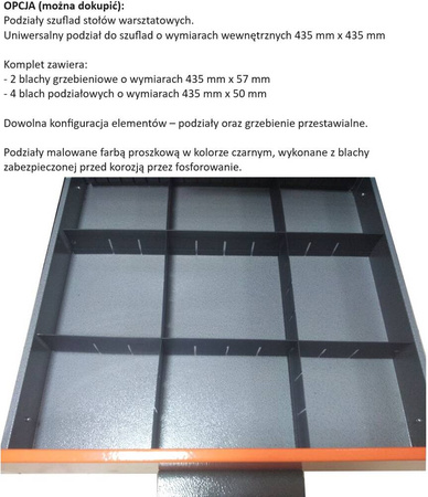 Stół warsztatowy (wymiary: 1620x470x770 mm) 17882198