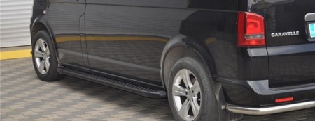 Stopnie boczne, czarne - Ford Transit Custom short (długość: 205 cm) 01656105