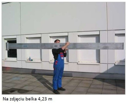 Suwnica bramowa aluminiowa składana z kołami na sprężynie (udźwig: 1500 kg, szerokość: 5,23m, wys. dla pracy wciągarki: 2,2-4,00m, szerokość stelarzy: 2,30m) 99967553