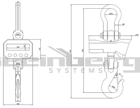 Waga hakowa Steinberg Systems LED (udźwig: 5T) 45643496