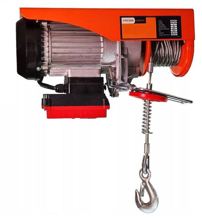 Wciągarka elektryczna, sterowanie bezprzewodowe 230V (udźwig: 800/400 kg, wysokość podnoszenia: 5/10 m, moc: 1300 W) 00082160
