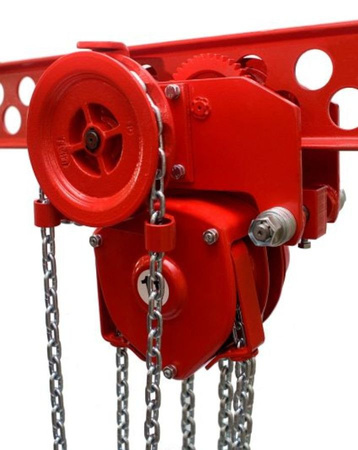 Wciągnik łańcuchowy przejezdny - z atestem ATEX (udźwig: 1,0 T, wysokość podnoszenia: 3m, zakres toru jeznego: 66-106 mm) 9588156