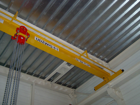 Wciągnik łańcuchowy przejezdny - z atestem ATEX (udźwig: 8,0 T, wysokość podnoszenia: 3m, zakres toru jeznego: 143-200 mm) 9588161
