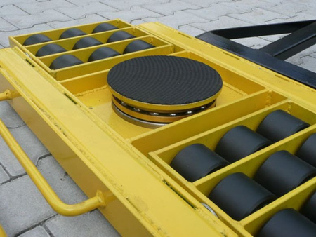 Wózek skrętny 18 rolkowy, rolki: 18x nylon (nośność: 14 T) 12235609