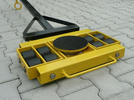 Wózek skrętny 8 rolkowy, rolki: 8x nylon (nośność: 6 T) 12235602