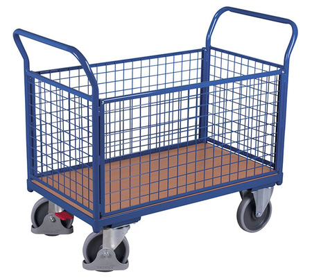 Wózek z 4 burtami z siatki (nośność: 500 kg, wymiary: 1390x800x1015 mm) 13381981
