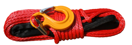 Wyciągarka XTR 13500lbs [6130kg] z liną syntetyczną 12V (lina: 10 mm czerwona dyneema 28m 10400kg +hak) 81877815